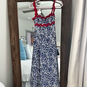 Brand new blue and red dress